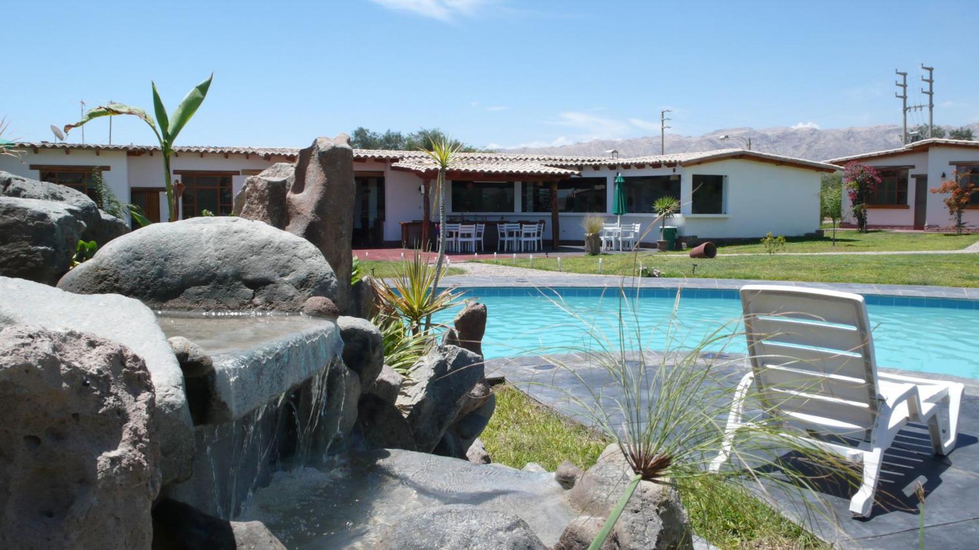 ホテル Casa Hacienda Nasca Oasis ナスカ エクステリア 写真